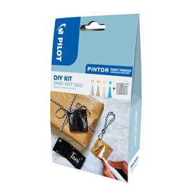 Dekorativní popisovače PILOT Pintor F, sada 4ks + vánoční visačky 10ks