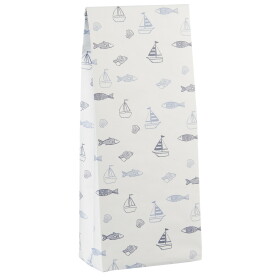 Ib Laursen Papírový sáček Sea 30,5 cm, bílá barva, papír