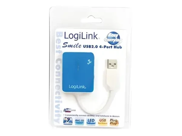 LogiLink UA0136 modrá / USB Hub / 4x USB 2.0 (UA0136)