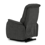 Polohovací křeslo, elektrické kabelové ovládání, šedá, látka, TV-L8963 GREY2