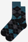 "CASUAL- Vzorované ponožky, pánské" černá 39/41