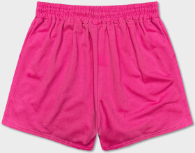 Růžové dámské teplákové šortky (8K950-19) Barva: odcienie różu, Velikost: S (36)
