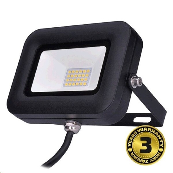 LED reflektor 20W černý 1700lm 5000K IP65 Solight WM-20W-L