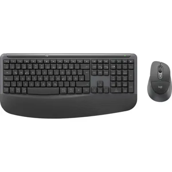 Logitech MK880 Signature Comfort Plus DE graphite / Bezdrátová sada klávesnice a myši / DE verze (920-014024)