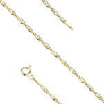 LUNICA Jemný stříbrný náramek GOLD 0780