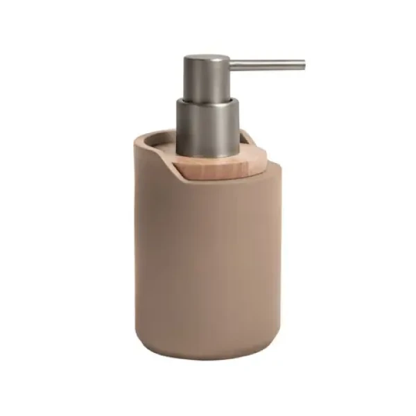 SPIRELLA SYBELLA dávkovač mýdla cappuccino / polyresin / dřevo / 300 ml