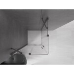 MEXEN/S - Velar Duo sprchový kout, posuvné dveře 90 x 90, transparent, grafit metal 871-090-090-02-95