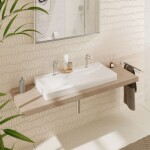 HANSGROHE - Xelu Q Umyvadlo 100x48 cm, bez přepadu, 2 otvory pro baterii, SmartClean, bílá 61040450