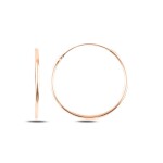 LUNICA Stříbrné kroužkouvé náušnice 2,5 cm ROSE GOLD 0505