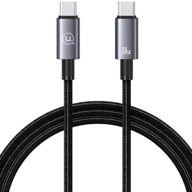 USAMS US-SJ661 černá / Datový kabel / USB-C - USB-C / 60W / 1,2 m / Nylon (SJ661USB01)