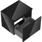 MEXEN/S - Orio koupelnová skříňka pod umyvadlo 60 cm s deskou, 1 šuplík, černá lesk 91A10-06047-1-BFC70