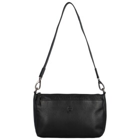 Stylová dámská kožená kabelka na rameno Layss, černá