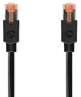 Nedis CAT6 antracitová / Síťový kabel / F/UTP / RJ45 - RJ45 / 1 m / LSZH (CCBW85210AT10)