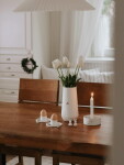 Räder Porcelánový svícen Floral White, bílá barva, porcelán
