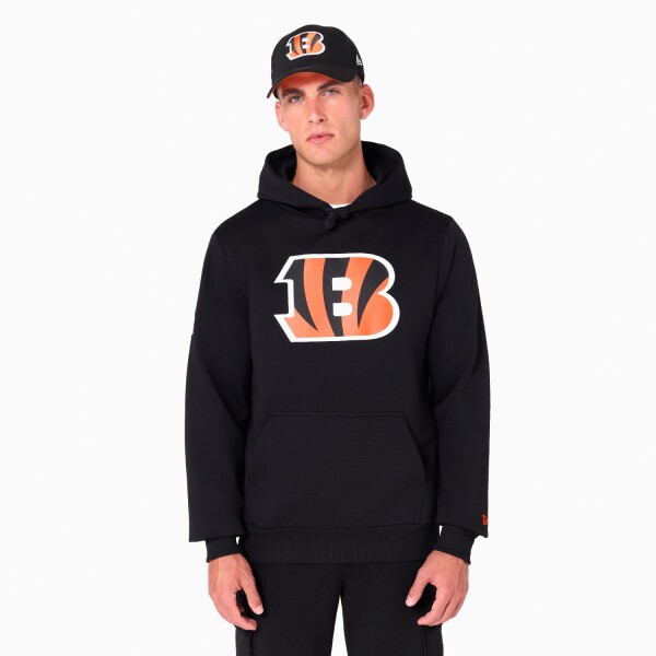 New Era Pánská mikina Cincinnati Bengals NFL Logo Hoodie Sweatshirt - Černá Velikost: L