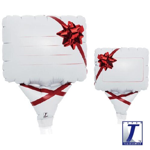 Balónek s osobním vzkazem a červenou mašlí 10 cm x 5 cm - TAKARA KOSAN Balónek s osobním vzkazem a červenou mašlí 10 cm x 5 cm - TAKARA KOSAN