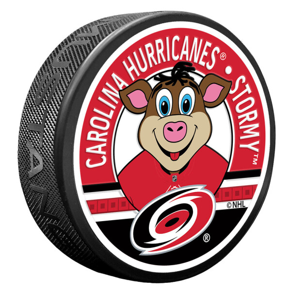 Mustang Puk Carolina Hurricanes NHL Stormy Mascot Textured Puck