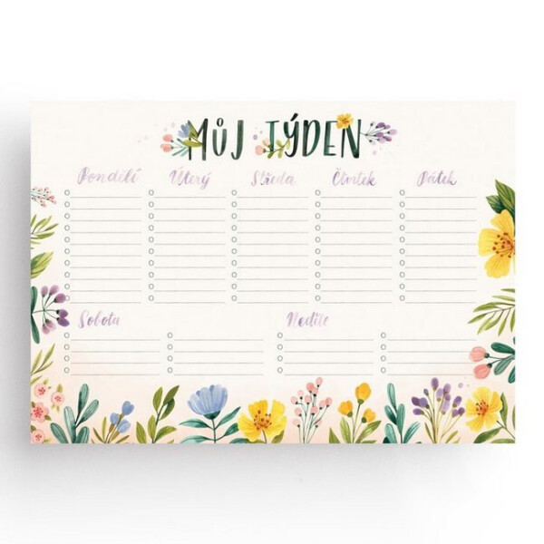 Týdenní plánovač - Můj týden
