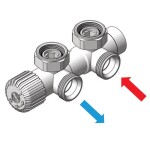 HOPA - TERM-SET, středový ventil (Z4) - Barva - Zlatá lesklá, Varianta - Pravá RDTERMSETRZG