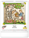 Nástěnný kalendář 2026 NOTIQUE - Josef Lada – Říkadla, 30 x 34 cm
