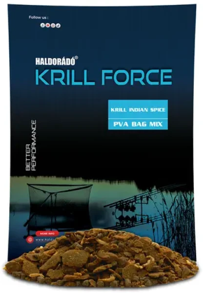 Haldorádó Vnadící směs Krill Force PVA Bag Mix 600g Krill Indian Spice (HD32462)