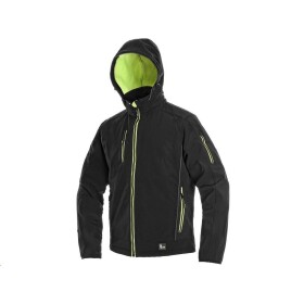 Bunda DURHAM CXS softshellová pánská černo-žlutá M černo-žlutá