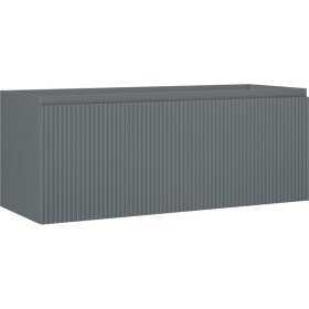MEXEN/S - Rivel koupelnová skříňka pod umyvadlo 120, 1 šuplík, reliéf , grafit mat 91A20-12047-1-BF66