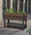 Keter květináč DECO ELEVATED GARDEN BED - Walnut