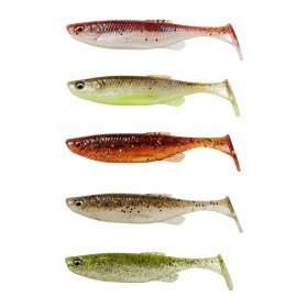 Savage Gear Gumová nástraha Fat Minnow T-Tail Clearwater Mix 5ks - 13cm 20g,Savage Gear Gumová nástraha Fat Minnow T-Tail Clearwater Mix 5ks - 13cm 20