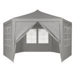 Zahradní altán 2 x 2 m - párty stan se stěnami a okny zelená