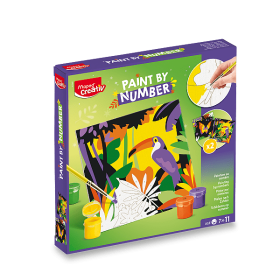 Maped Creativ Paint by Number sada tukan a motýl