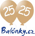 Balónek 25. narozeniny zlatý metalický Balonky.cz Balónek 25. narozeniny zlatý metalický Balonky.cz