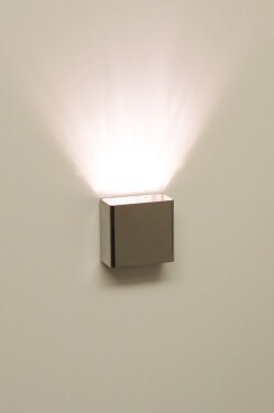 Cariitti SY SQ nástěnné osvětlení, nerez. ocel, fitinka C1545075L