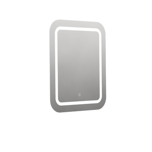 Naturel - Zaoblené zrcadlo 60x70 cm s LED osvětlením, topná fólie, senzor s nastavitelnou teplotou 2700-6500K, IP44 ZIL6070KTLEDS ZIL6070KTLEDS