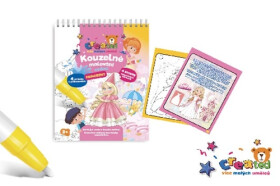 Kouzelné malování vodou Princezny/blok s tužkou 4 listy