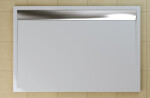 SanSwiss WIA 90 160 50 04 Sprchová vanička obdélníková 90×160 cm bílá, kryt aluchromový, skládá se z WIA 90 160 04 a BWI 160 50 04