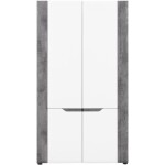 Skříň Brando 2d B07 bílá/beton