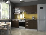 FRONTI Kuchyňská linka PAMELA 240x180 - Wenge