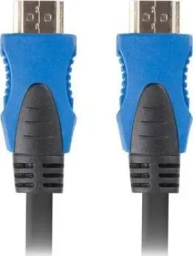 Lanberg CA-HDMI-20CU-0005-BK modrá / Kabel HDMI / 0,5 m (CA-HDMI-20CU-0005-BK)
