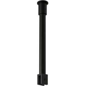 CERANO Sprchová vzpěra Onyx - kulatá - vertikální do stropu - černá matná - 40 cm