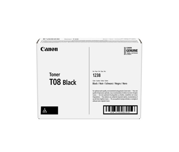CANON toner T08BK černý pro i-Sensys X 1238P, 1238Pr, 1238i a 1238iF (11 000 str.) EDF_543884