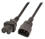 EFB C14 - C15 / Prodlužovací napájecí kabel / 2 m / 10 A / černá (EK585.2V2)