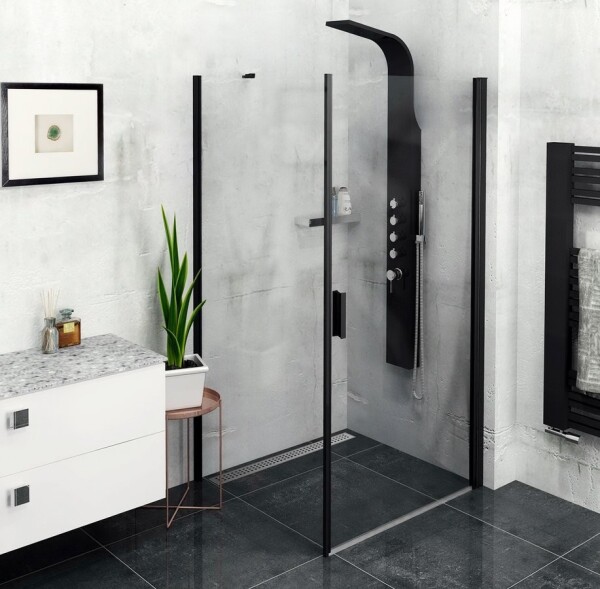 POLYSAN - ZOOM BLACK obdélníkový sprchový kout 900x800 L/P varianta ZL1290BZL3280B