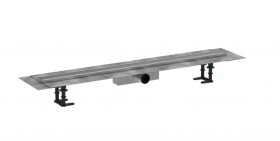 HANSGROHE - RainDrain Compact Sprchový žlab 100 cm, s roštem, kartáčovaná nerezová ocel 56182800