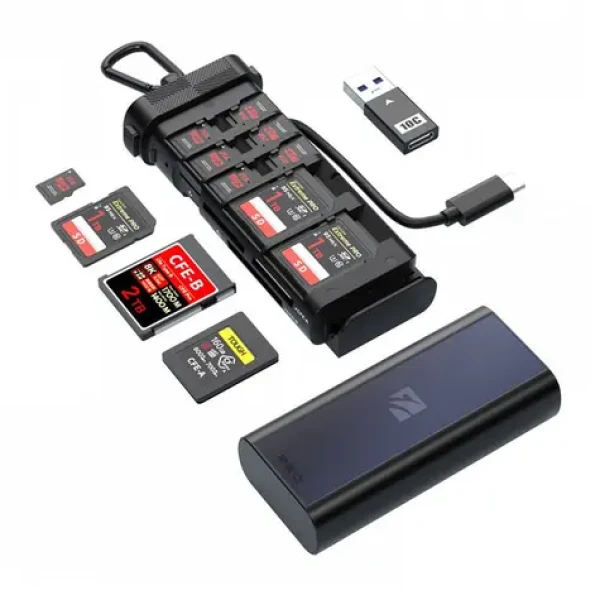 Freewell FW-CR02-PRO / Čtečka paměťových karet / CFexpress A/B / SD UHS-II / microSD / USB-C 10 Gb/s (FW-CR02-PRO)