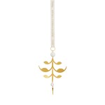 Royal Copenhagen Pozlacená vánoční ozdoba Palmetto 12 cm, zlatá barva, kov