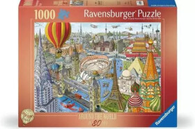 Puzzle Cesta kolem světa za 80 dní 1000 dílků