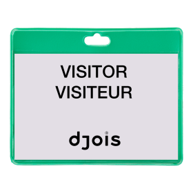 Djois jmenovka, 103 x 82,5 mm, zelená, 30 ks