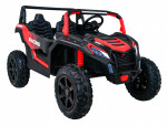 Mamido Dětské elektrické autíčko Buggy UTV Strong 24V nafukovací kola červené