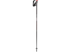 Leki Hurricane sjezdové hole Anthracite metalic/black/neon red 115 cm